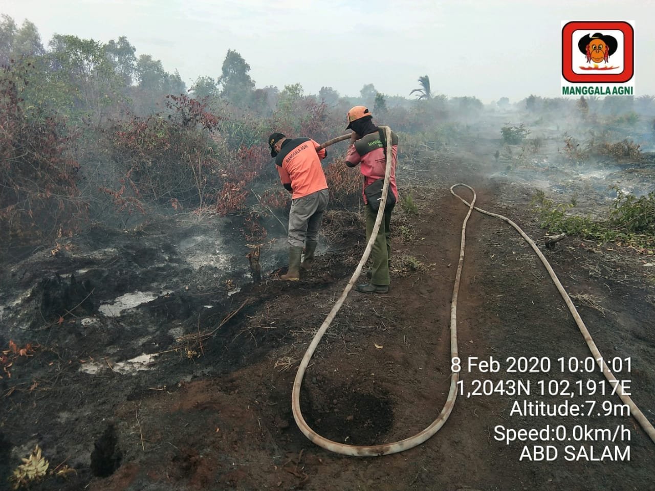 Siak Dikepung Api, 10 Ha Lahan Sungai Apit, 2,5 Ha Hutan Terbakar